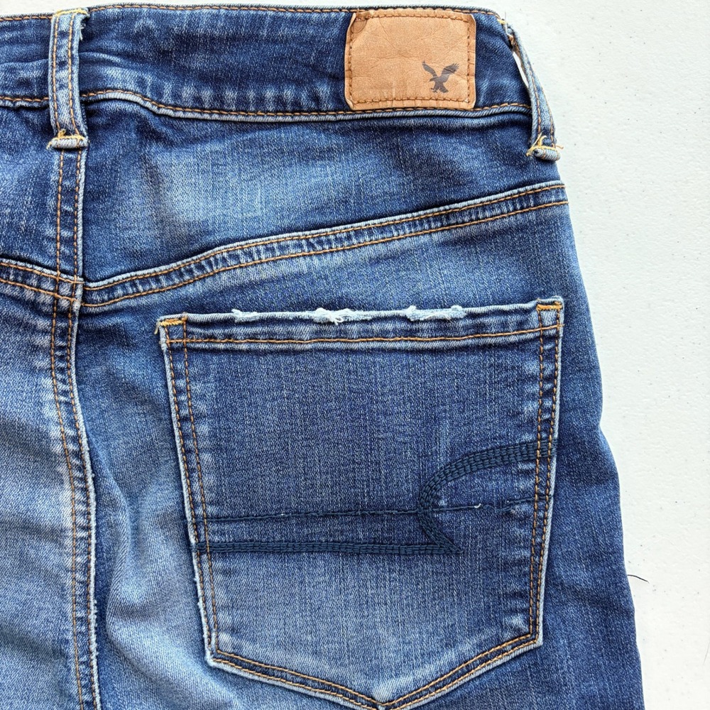 American Eagle Jeggings Size 6 Blue Excellent - Picture 4 of 9